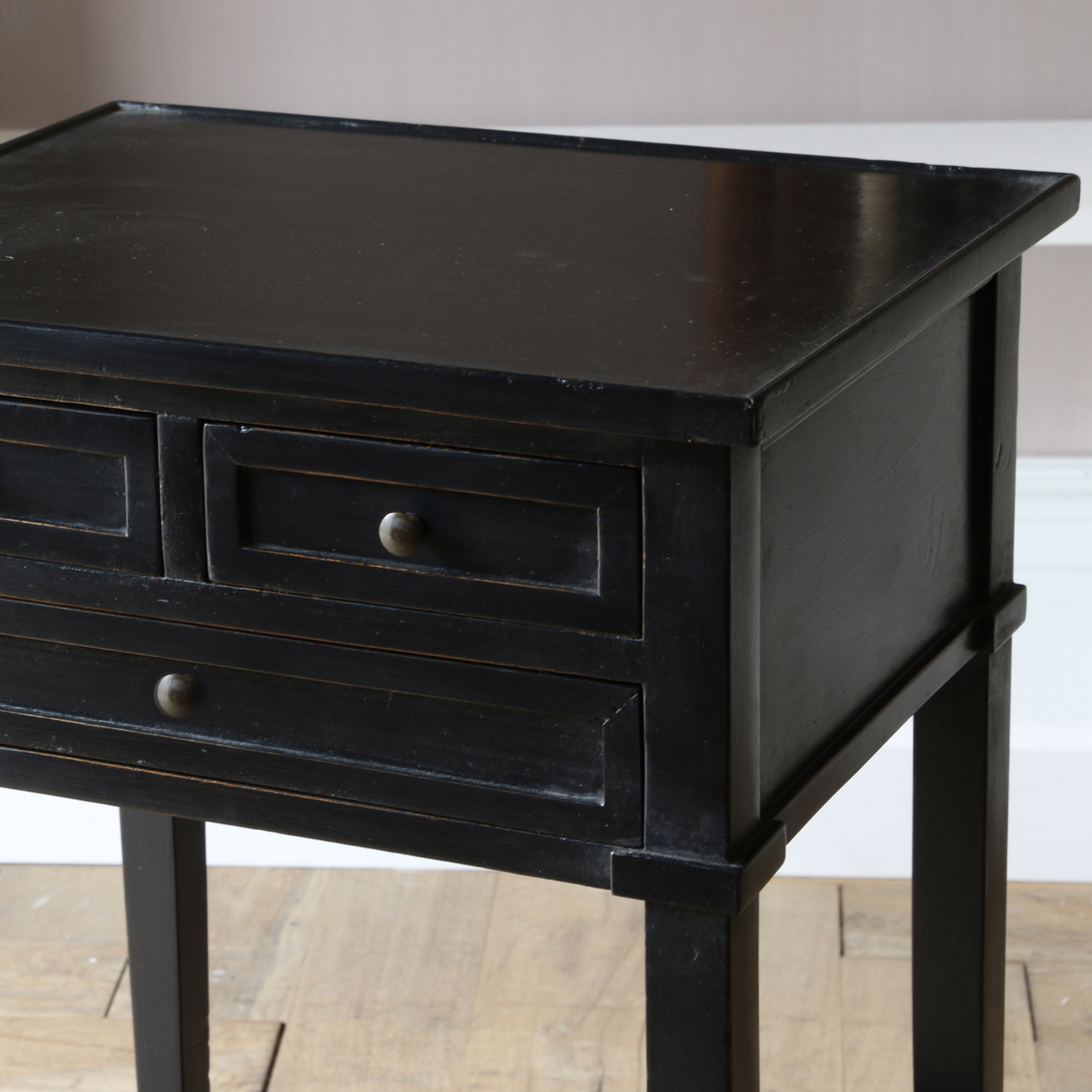 Ebonised Bedside Table // Occasional Table
